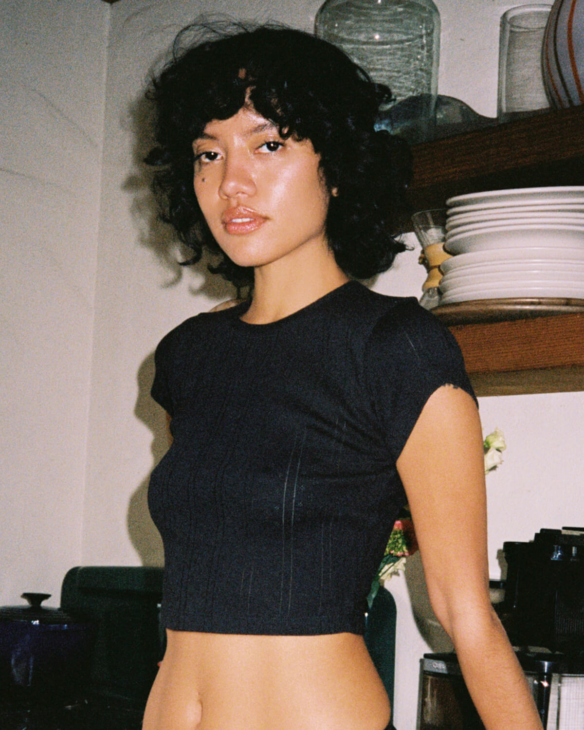 The Baby Tee Black – Cou Cou Intimates