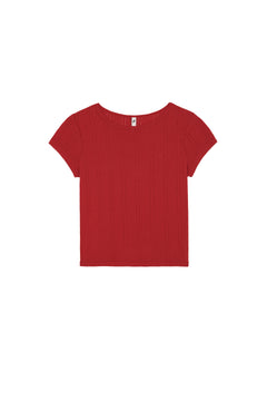 The Baby Tee Cherry Red