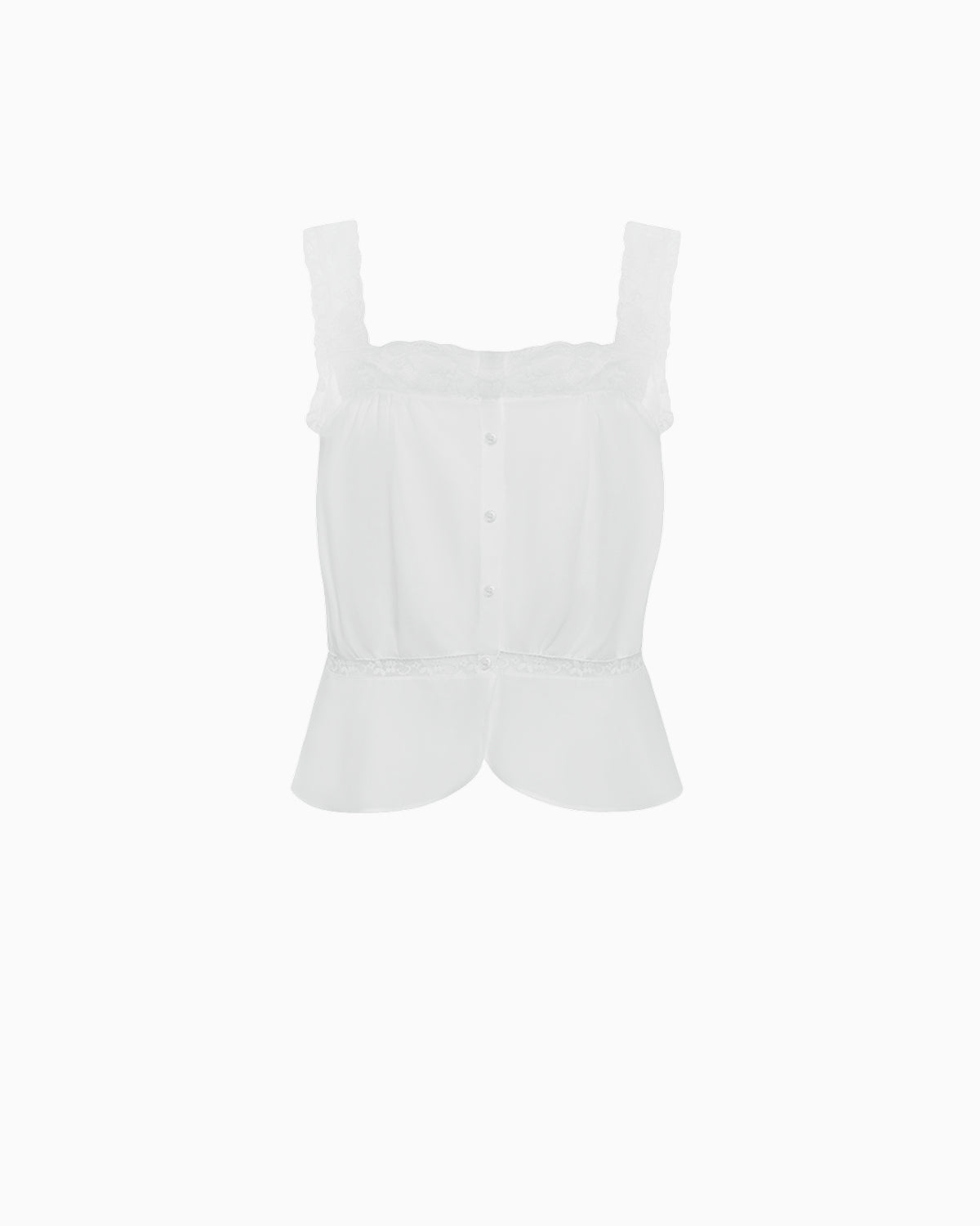 The Fleur Top: White Cotton Voile – Cou Cou Intimates