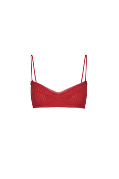 The Balconette Cherry Red