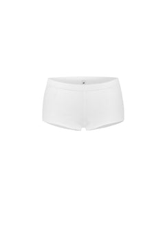 The Boyshort: Cotton Jersey White