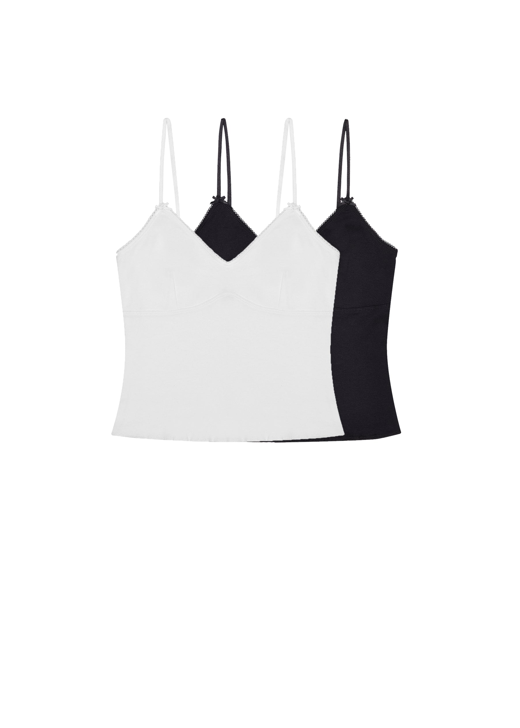 The Bralette Tank: Cotton Jersey: Two Pack