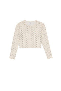 The Crop Cardi English Rose