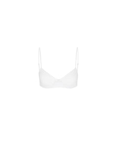 The Petite Bra: Cotton Jersey White