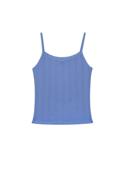 The Picot Tank Regular French Blue