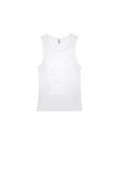 The Vest: Cotton Jersey White