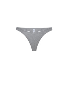 The Thong: Cotton Jersey Grey