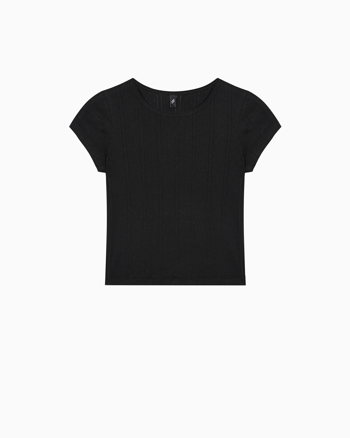 The Baby Tee: Black Pointelle – Cou Cou Intimates