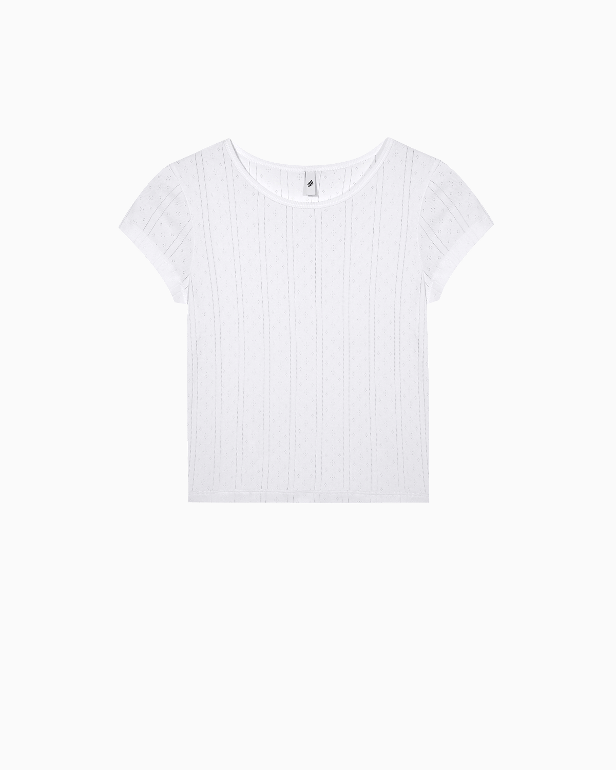 The Baby Tee: White Pointelle – Cou Cou Intimates The Baby Tee: White Pointelle – Cou Cou Intimates
