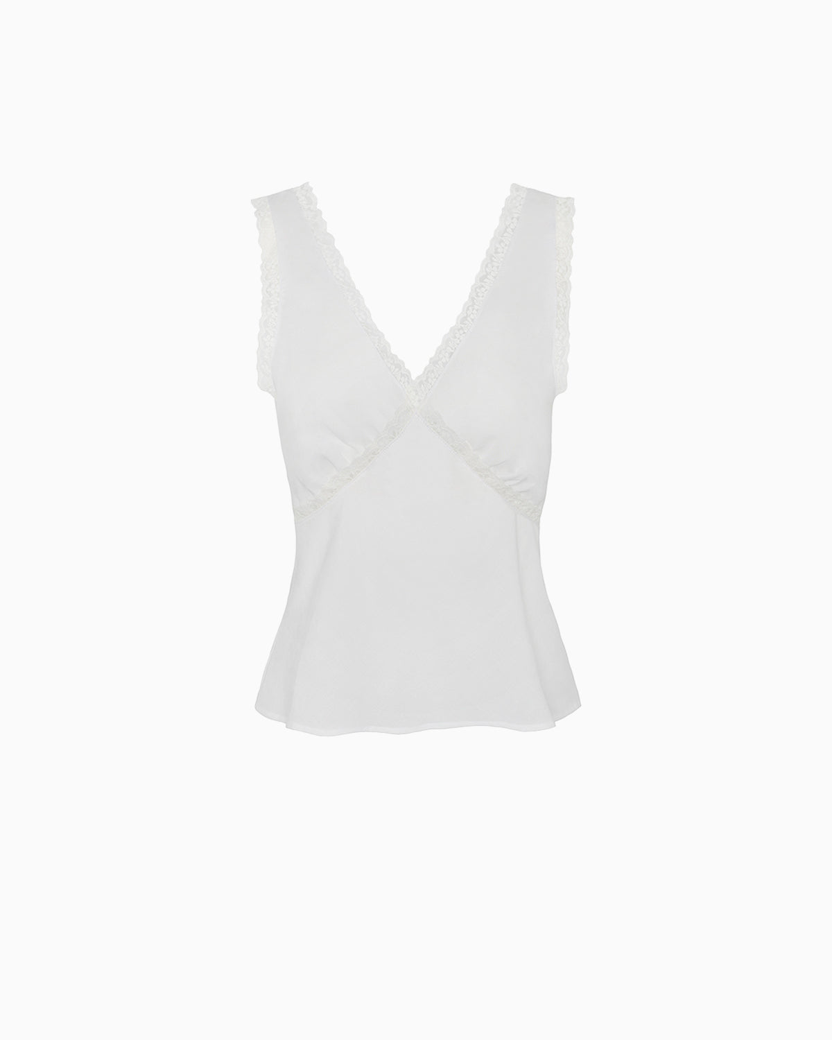 小物 Iris Kay The Iris Tank: White Cotton Voile – Cou Cou Intimates