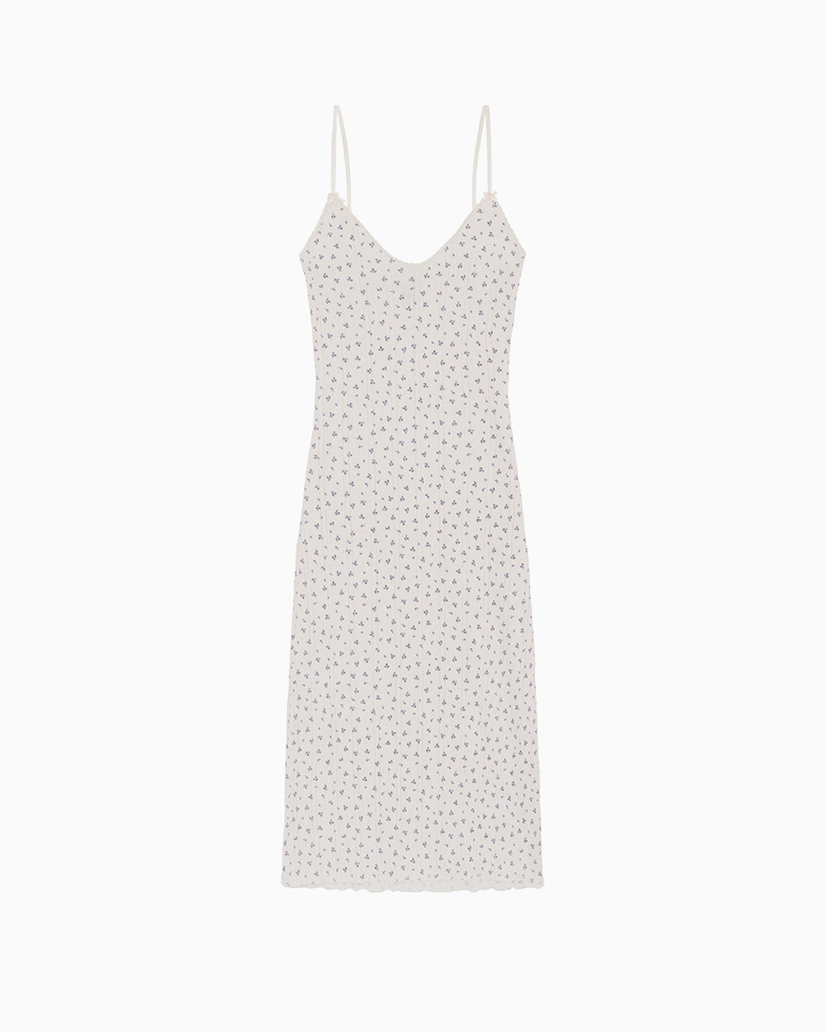 The Midi Slip: Blue Fields Pointelle – Cou Cou Intimates