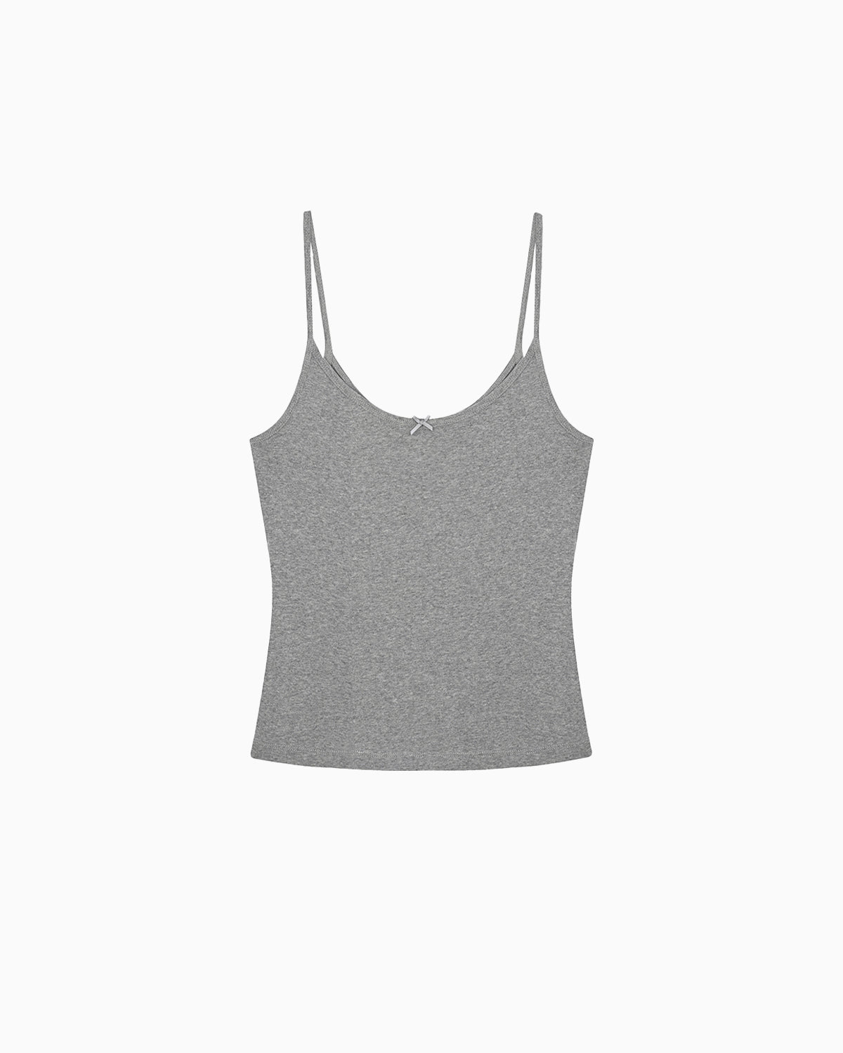 トップス Nida Tank Grey Melange The Tank: Grey Cotton Jersey – Cou Cou Intimates