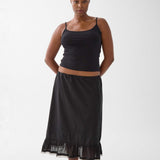 The Petticoat: Black Cotton Voile