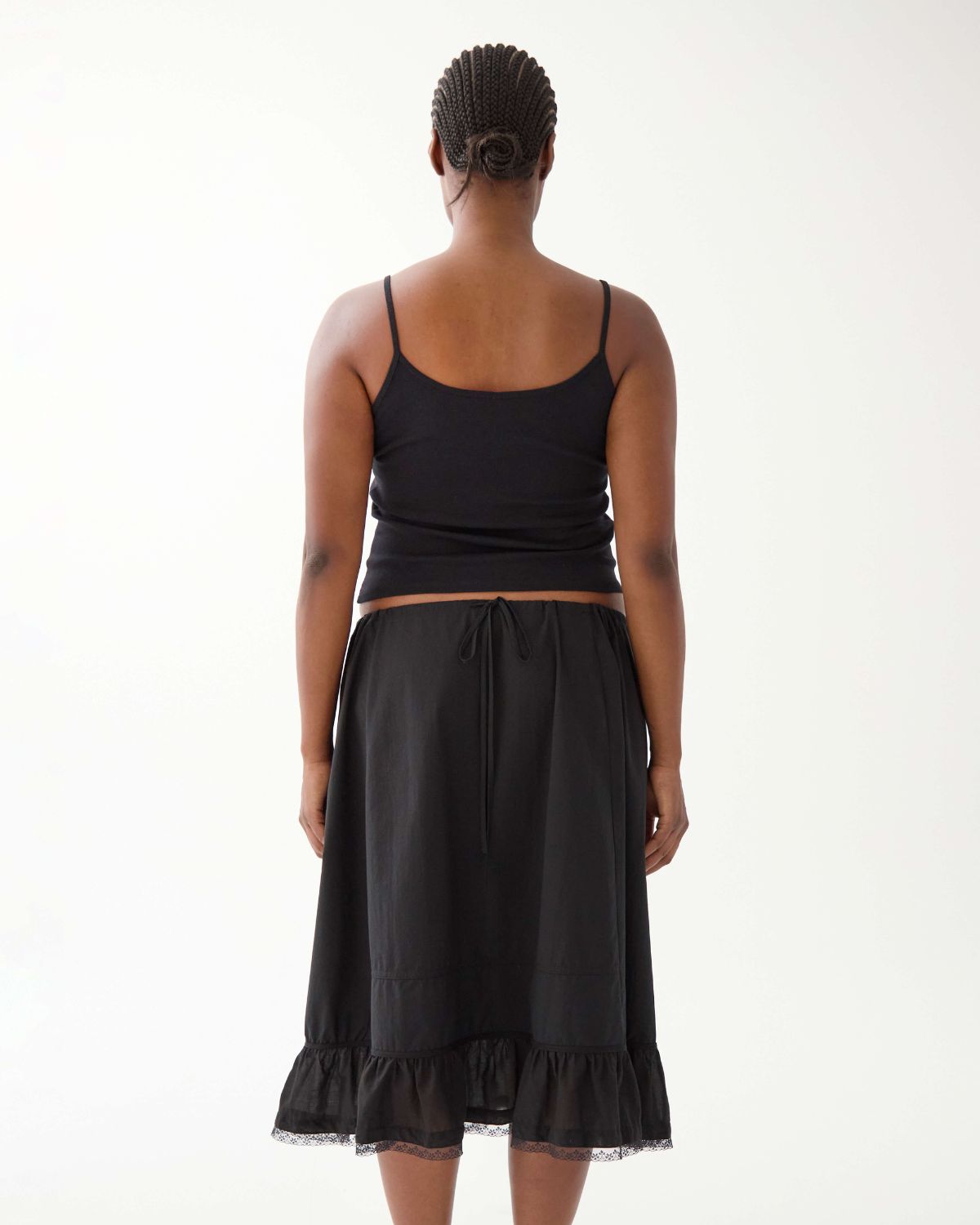 The Petticoat: Black Cotton Voile – Cou Cou Intimates