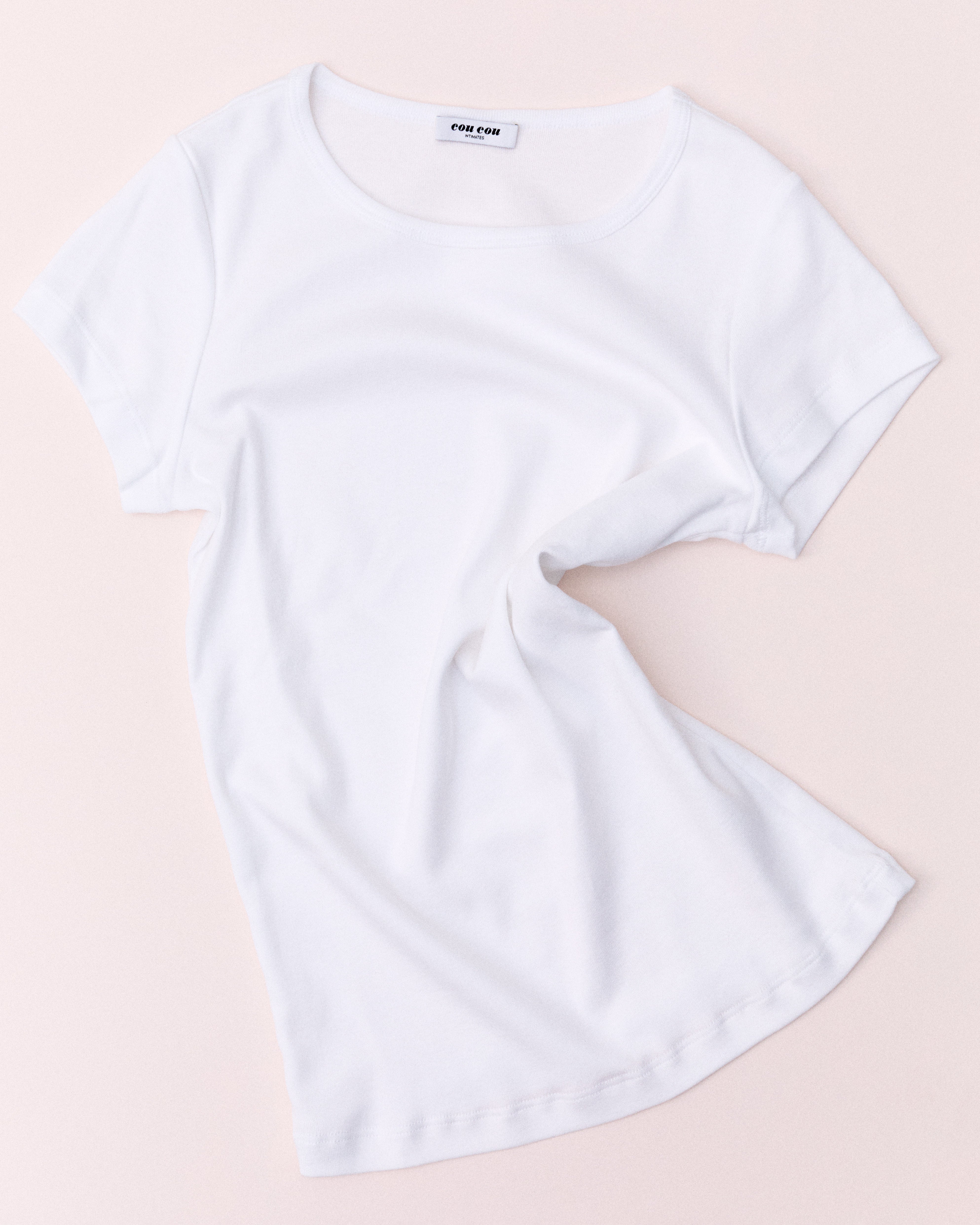 The Tank: White Cotton Jersey – Cou Cou Intimates