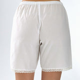 The Bermuda Short: White Cotton Voile