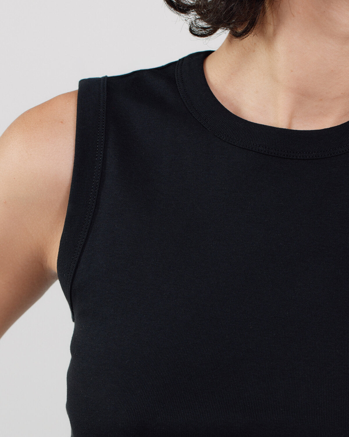 The Muse Tank: Black Cotton Jersey – Cou Cou Intimates