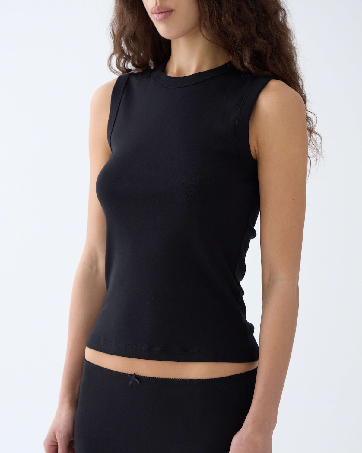 The Muse Tank: Black Cotton Jersey – Cou Cou Intimates The Muse Tank: Black Cotton Jersey – Cou Cou Intimates