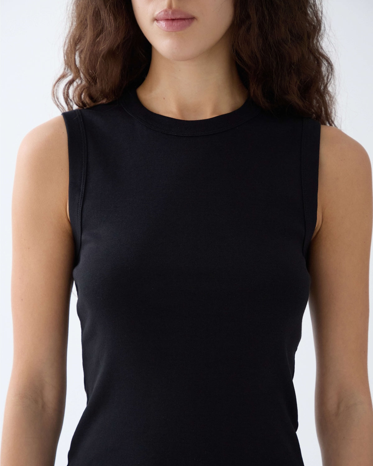 トップス MUSE de Deuxieme Classe Camisole The Muse Tank: Black Cotton Jersey – Cou Cou Intimates