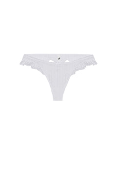 The Butterfly Thong White