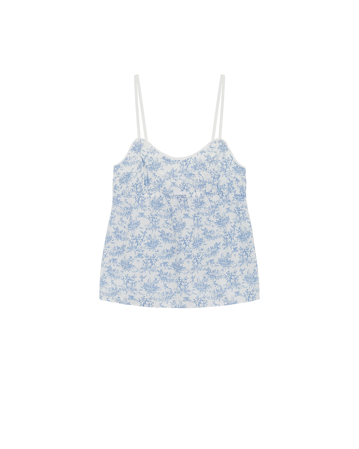 Floral patterned camisole on a white background