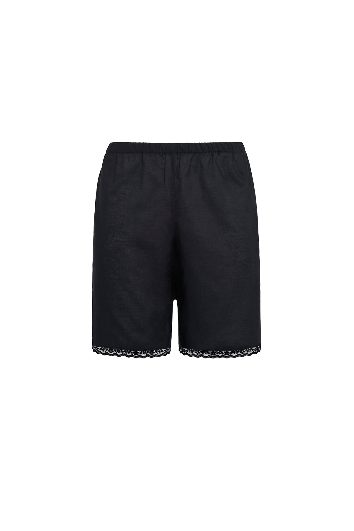 Pantacourt bermuda coton noir stretch rayé brodé COP COPINE ... - eBay