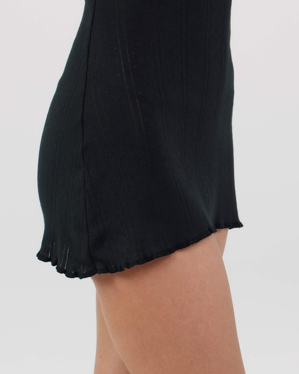 The Cami Slip: Black Pointelle – Cou Cou Intimates