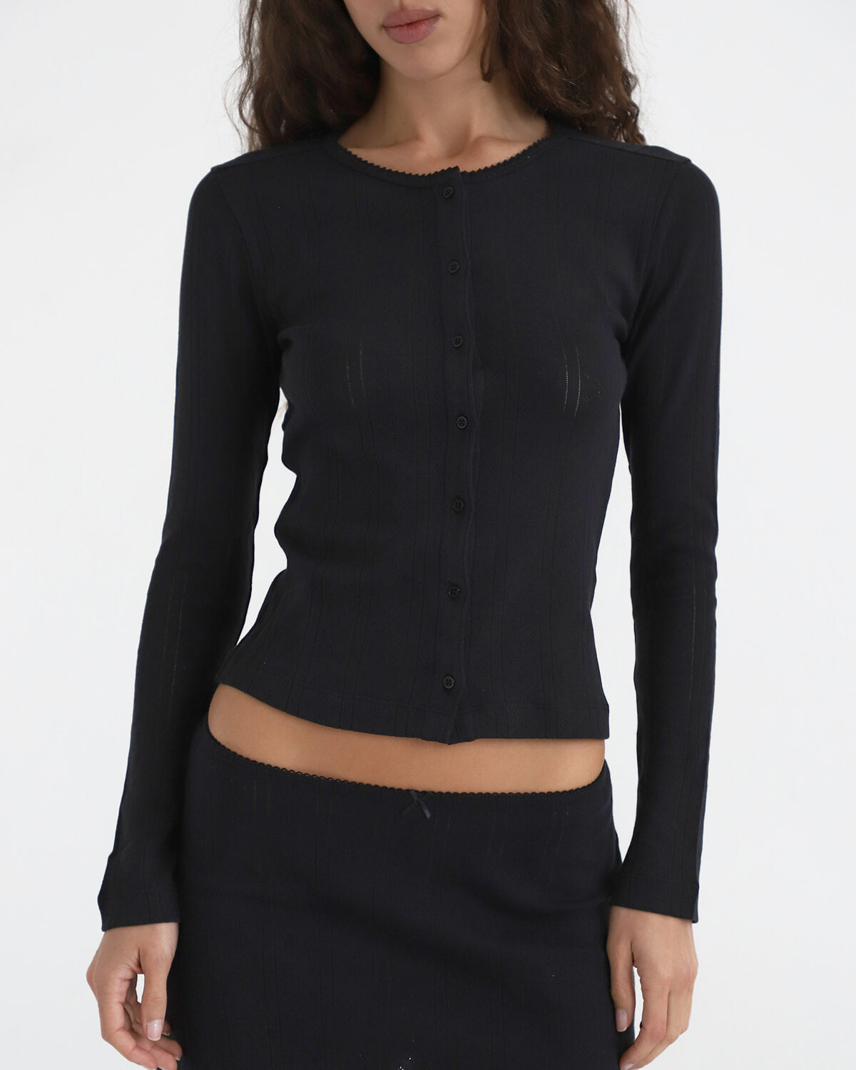 The Cardigan Black – Cou Cou Intimates