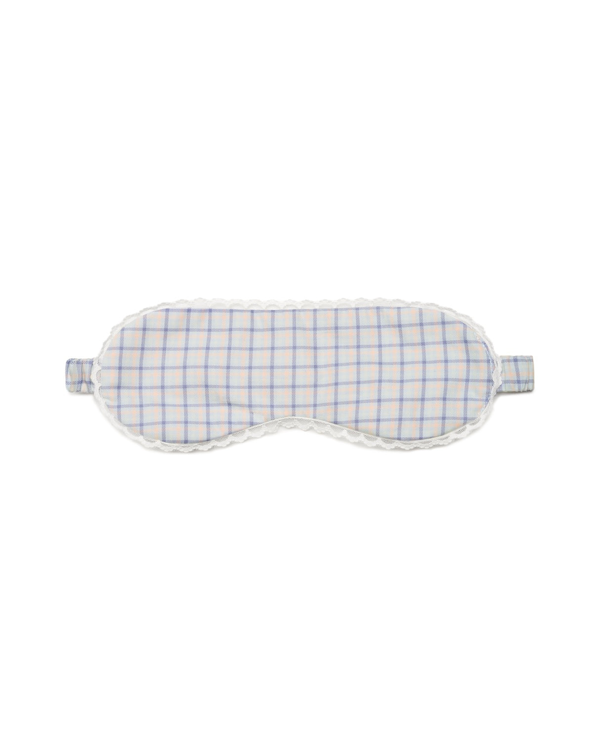 Checkered sleep mask on a white background