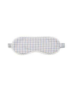 Checkered sleep mask on a white background