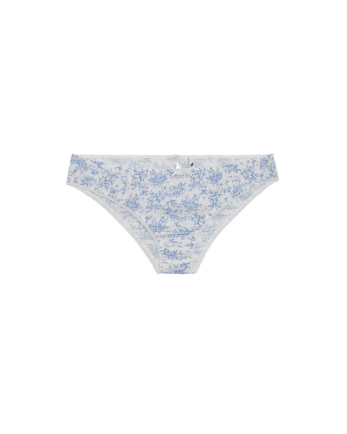 Floral-patterned underwear on a white background