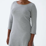 The Rina Dress: Grey Cotton Jersey