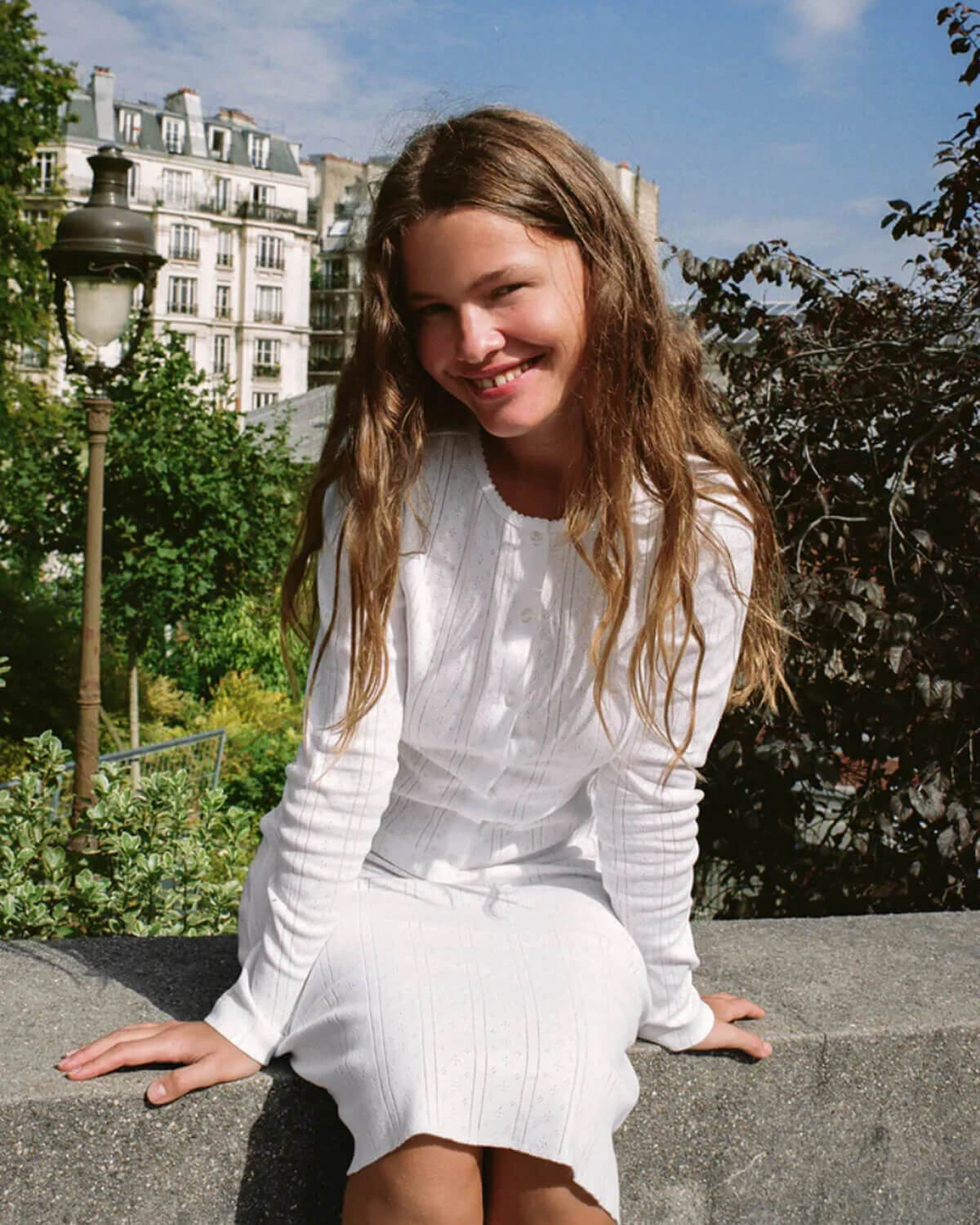 The Mini Skirt: White Pointelle – Cou Cou Intimates