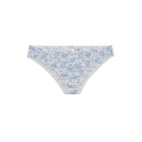 Floral-patterned underwear on a white background