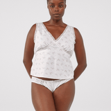The Iris Tank: French Blossom Cotton Voile
