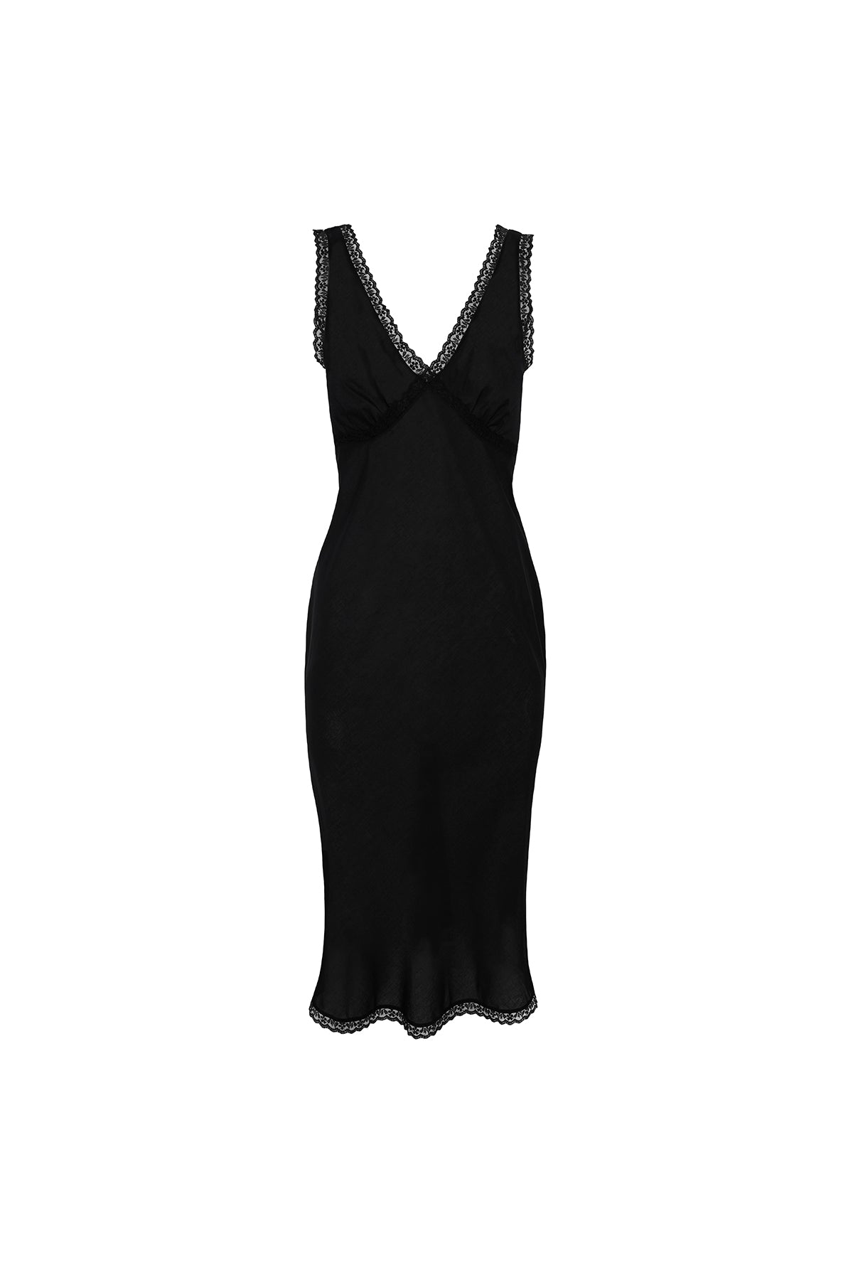 The Iris Slip: Cotton Voile Black Cou Cou Intimates The Iris Slip: Cotton Voile Black Cou Cou Intimates