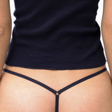 The Tanga: Black Cotton Jersey
