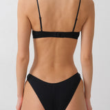 The Teacup: Black Cotton Jersey