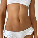 The Butterfly Brief: White Pointelle