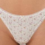 The Thong: English Rose Pointelle