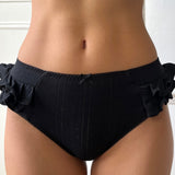The Butterfly Cozy: Black Pointelle