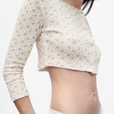 The Crop Cardi: English Rose Pointelle
