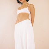 The Slip Skirt: White Pointelle