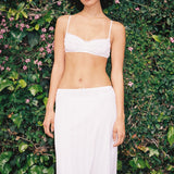 The Slip Skirt: White Pointelle