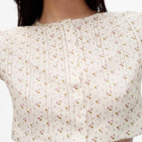The Crop Cardi: English Rose Pointelle