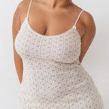 The Cami Slip: English Rose Pointelle