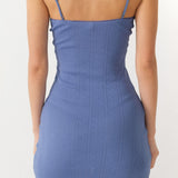 The Cami Slip: French Blue Pointelle