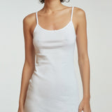 The Tank Dress: White Cotton Jersey