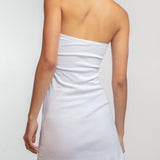 The Tube Dress: White Cotton Jersey