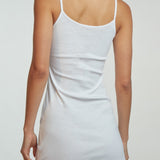 The Tank Dress: White Cotton Jersey
